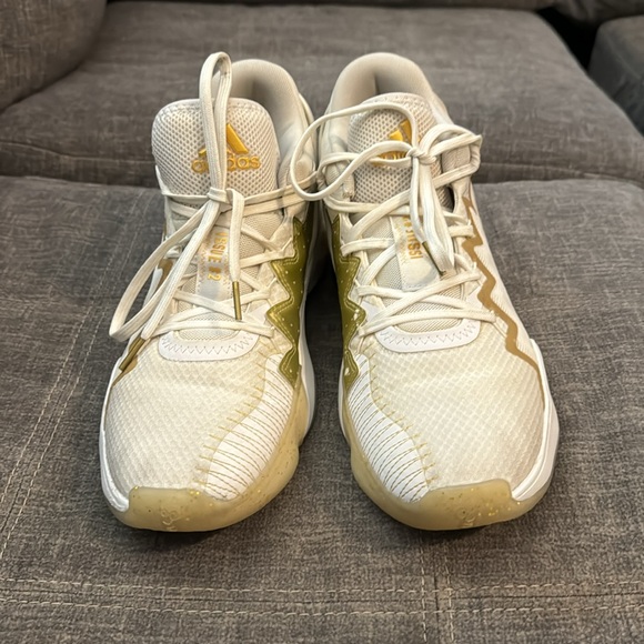 Adidas issue #2 shoes bounce D.O.N gold and white - Picture 4 of 5